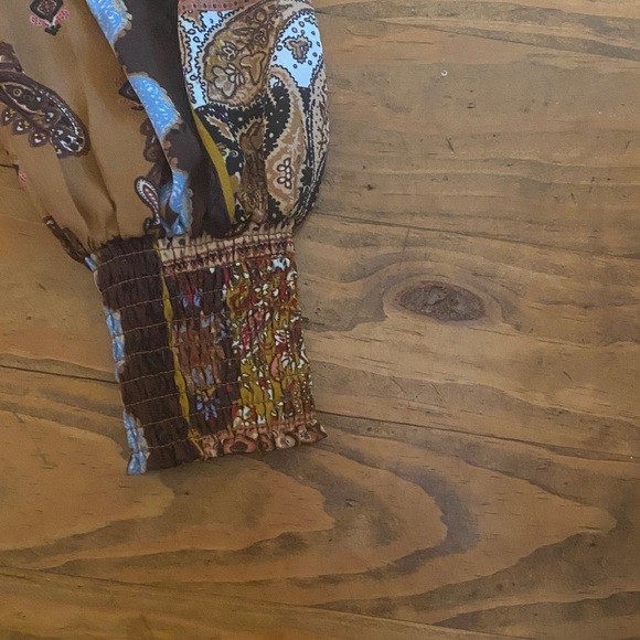 Tahari Multicolor Patchwork Long Sleeve Dress - Picture 2 of 5